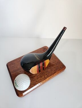 Robert T Bobby Jones Jr Golf Club Desk Business Card Holder Gift St Andrews Ball